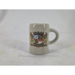 5cm Bierkrug Tasse Bayern Wappen