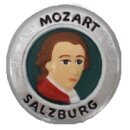 Magnet Salzburg Mozart Taler Silber
