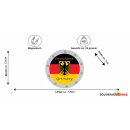 Germany Magnet Glitzer Rund