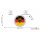 Germany Magnet Glitzer Rund