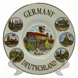 Reliefteller Deutschland Nürnberg ca. 20cm