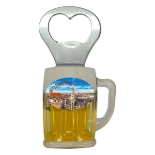 Flaschenöffner Bierkrug Massbier Bier München M2