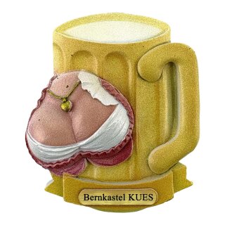 Kühlschrank Magnet Bierkrug Maß Bier Dirndl Busen Deutschland - Bernkastel KUES