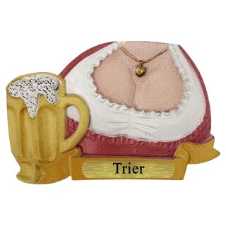 Kühlschrank Magnet Bierkrug Maß Bier Dirndl Busen Deutschland - Trier