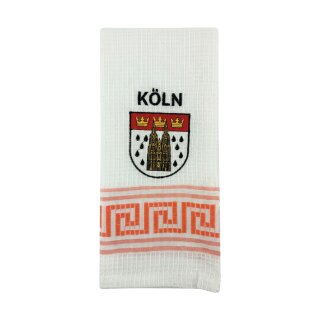 Geschirrtuch Tuch Handtuch ca. 60 x 40cm Deutschland Köln Stadtwappen Kölner Dom Orange