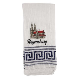 Geschirrtuch Tuch Handtuch ca. 60 x 40cm Deutschland Regensburg Dom St. Peter Navy