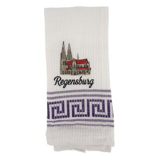 Geschirrtuch Tuch Handtuch ca. 60 x 40cm Deutschland Regensburg Dom St. Peter Lila