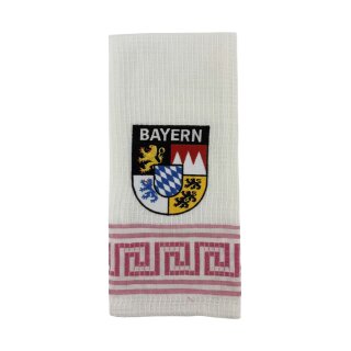 Geschirrtuch Tuch Handtuch ca. 60 x 40cm Deutschland Bayern Wappen Pflaume