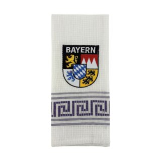 Geschirrtuch Tuch Handtuch ca. 60 x 40cm Deutschland Bayern Wappen Lila