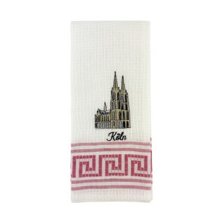 Geschirrtuch Tuch Handtuch ca. 60 x 40cm Deutschland Köln Kölner Dom Pflaume