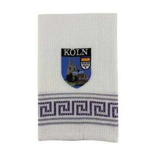 Geschirrtuch Tuch Handtuch ca. 60 x 40cm Deutschland Köln Dom und Wappen Lila