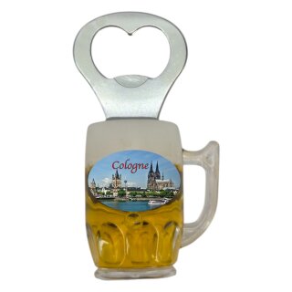 Flaschenöffner Bierkrug Massbier Bier Magnet Cologne