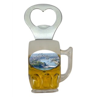Flaschenöffner Bierkrug Massbier Bier Magnet Koblenz