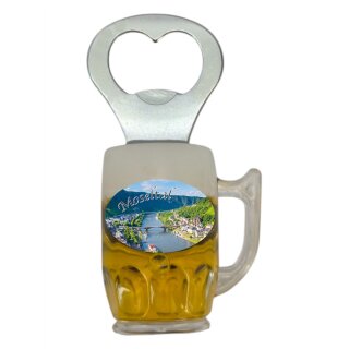 Flaschenöffner Bierkrug Massbier Bier Magnet Moseltal