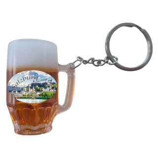 Schlüsselanhänger Bierkrug Massbier Bier Salzburg