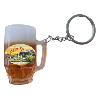 Schlüsselanhänger Bierkrug Massbier Bier Salzburg