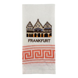 Geschirrtuch Tuch Handtuch ca. 60 x 40cm Deutschland Frankfurt Römer Orange