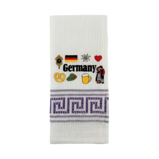 Geschirrtuch Tuch Handtuch ca. 60 x 40cm Germany Deutsch Motive Lila