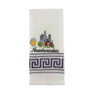 Geschirrtuch Tuch Handtuch ca. 60 x 40cm Deutschland Neuschwanstein Schloss Lila