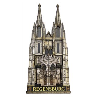Holzmagnet Regensburg Dom Magnet, Kühlschrankmagnet Beweglich