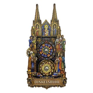 Holzmagnet Kühlschrankmagnet Dinkelsbühl Germany drehbar, Made in EU