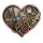 Holzmagnet Holz Herz Magnet Drehend Beweglich - Cologne