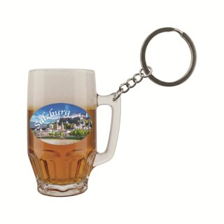 Schlüsselanhänger Bierkrug Massbier Bier Salzburg