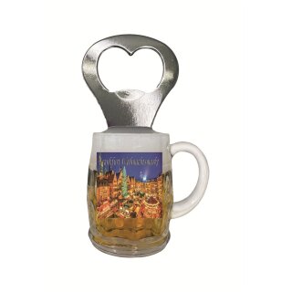 Flaschenöffner Bierkrug Massbier Bier Frankfurt Weihnachtsmarkt