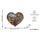 Holzmagnet Holz Herz Magnet Drehend Beweglich -...