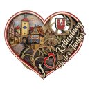 Holzmagnet Rothenburg ob der Tauber Herz, Made in EU