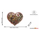 Holzmagnet Rothenburg ob der Tauber Herz, Made in EU