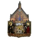 Holzmagnet Holz Kirche Magnet Tür Beweglich - Nürnberg Frauenkirche