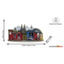Holzmagnet Holz Magnet Schriftzug City View - Köln...