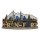 Holzmagnet Holz Herz Magnet Schriftzug City View - Frankfurt am Main