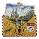 Holzmagnet Holz Magnet Briefumschlag Post - Köln...