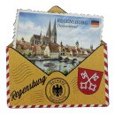 Holzmagnet Holz Herz Magnet Briefumschlag Post - Regensburg