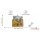Holzmagnet Holz Magnet Briefumschlag Post - Rothenburg ob der Tauber