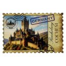 Holzmagnet Magnet Holz Briefmakenoptik - Cochem Reichsburg