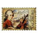 Holzmagnet Magnet Holz Briefmakenoptik - Mozart Salzburg