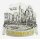Magnet Polyresin Skyline Silber Frankfurt