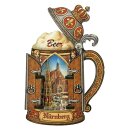 Holzmagnet Bierkrug Nürnberg