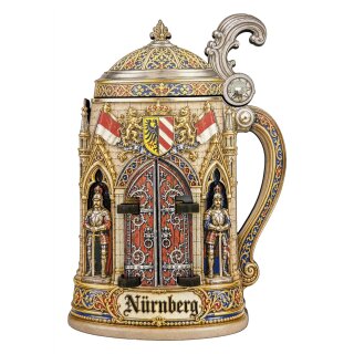 Holzmagnet Bierkrug Nürnberg