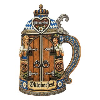 Holzmagnet Bierkrug Oktoberfest