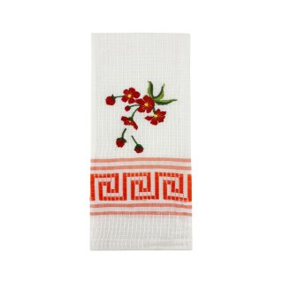 Handtuch Blume Orange